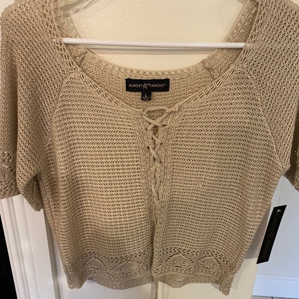 Knit crop top